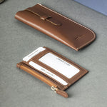 Spectacle Case and Credit Card Holder Set - Leather