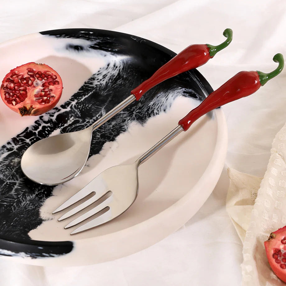 Pepper Pop Salad Serving Set Table Manners & Co