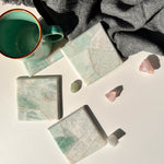Amazonite Square Coasters Set of 2