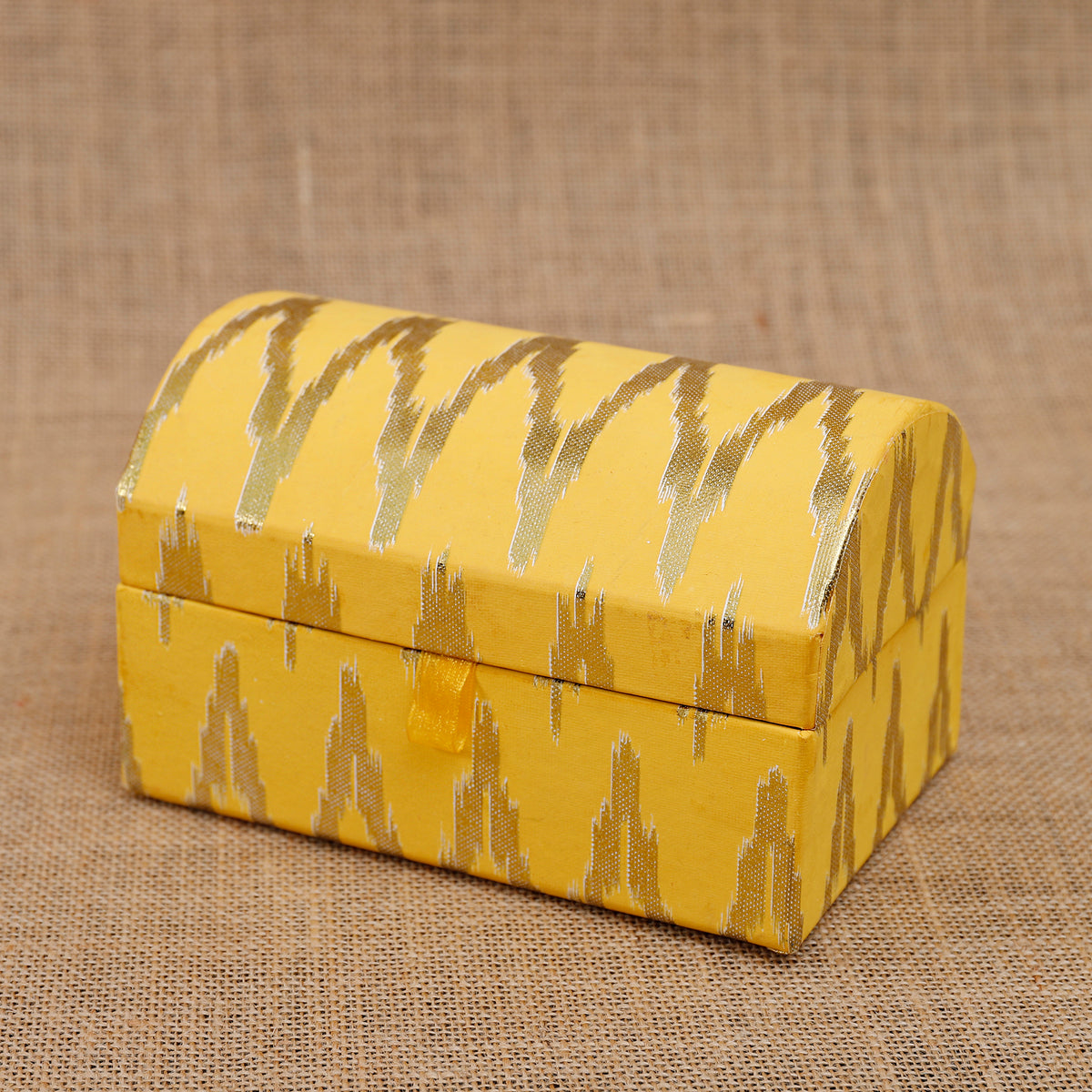 Yellow Ikat Sandook Box