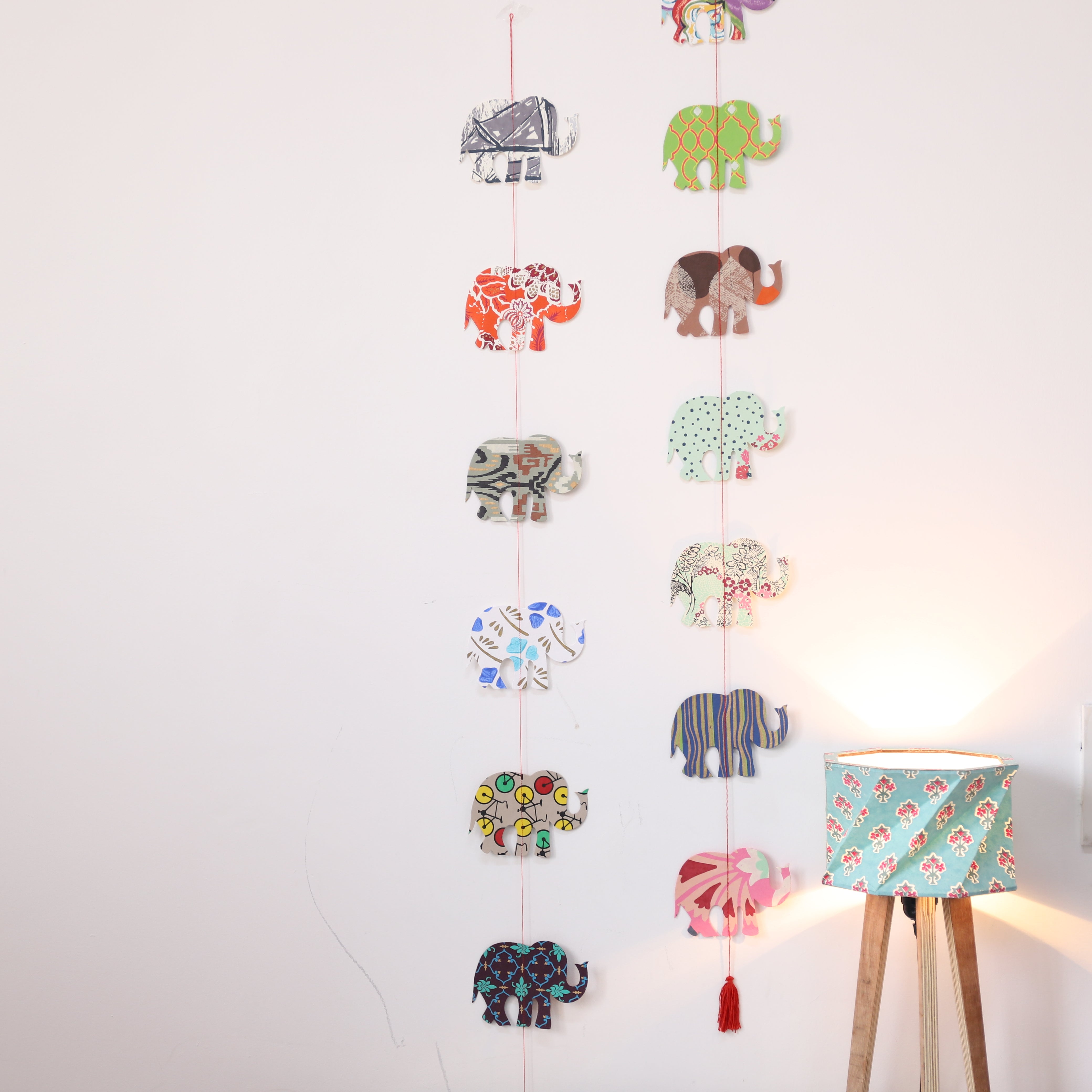 Bird & Elephant Paper Danglers