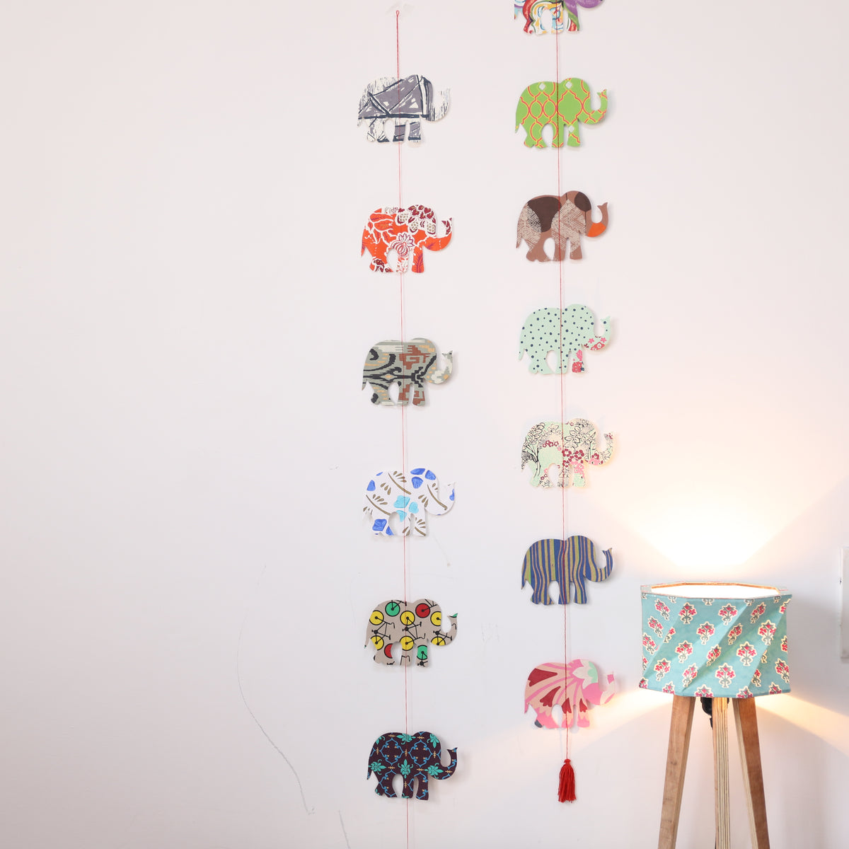 Bird & Elephant Paper Danglers