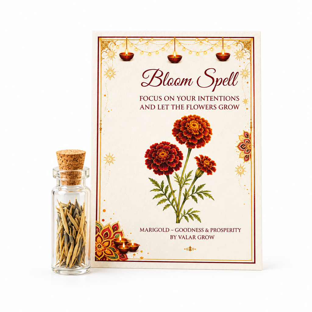 Marigold Bloom Spell with Seeds