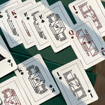 Starry Nights Gold Printed Initial Playing Cards