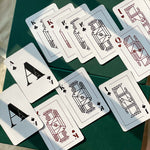 Starry Nights Gold Printed Initial Playing Cards