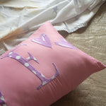 Embroidered Bolster Pillow Personalised
