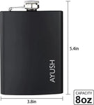 Personalized Engraved Stainless Steel Hip Flask