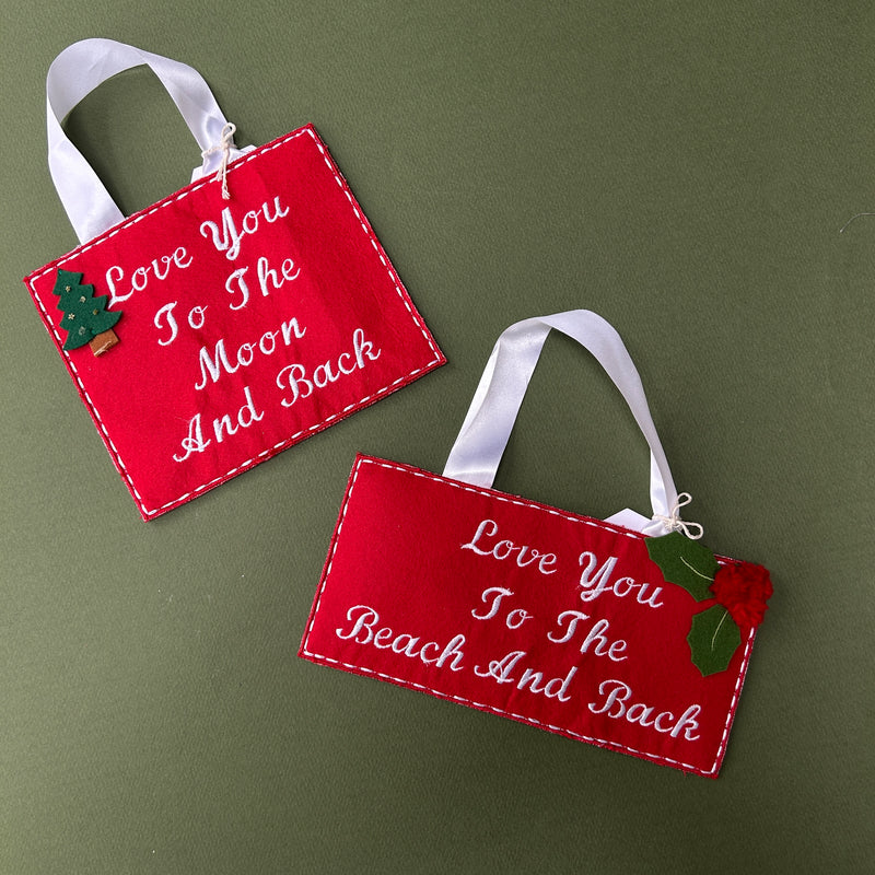 Love You to the....Ornament