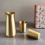 Brass Jug & Tumblers Set