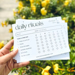 Daily Habit Tracker Card Sets Personalized
