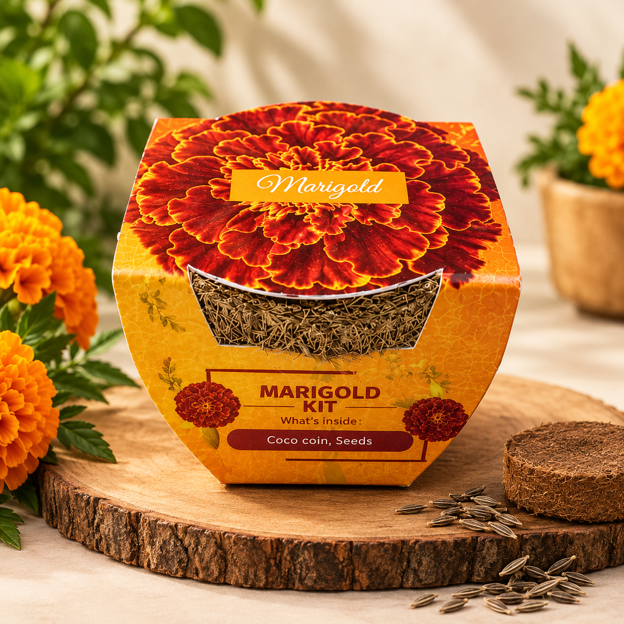 Marigold Seed Germination Kit