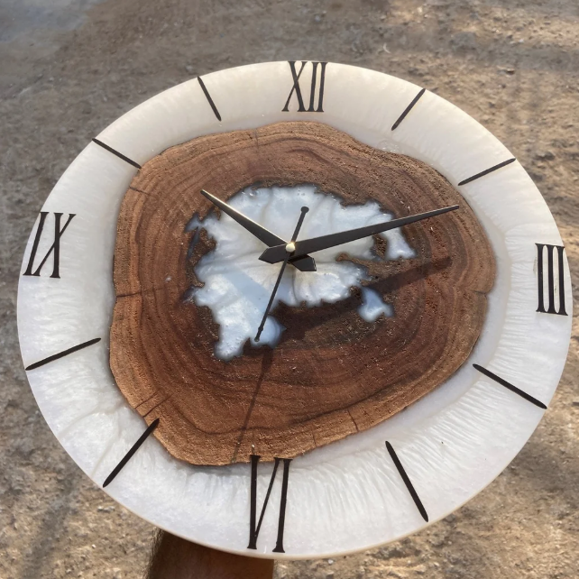 Moon Mist Epoxy Wall Clock Online