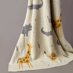 Baby Blanket with Animal Print