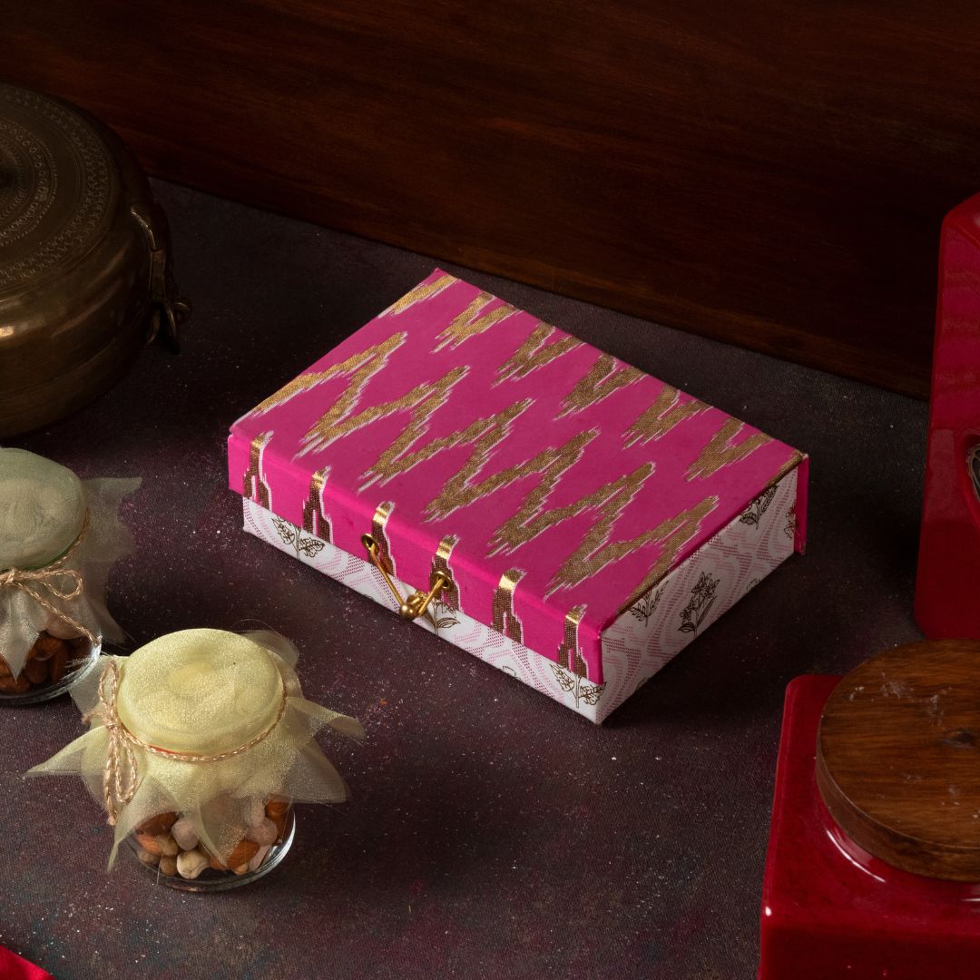 Ikat Pink Small Gift Box