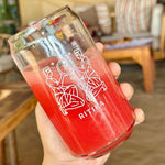 TriEye Crystal Can Glass+Straw Engraved