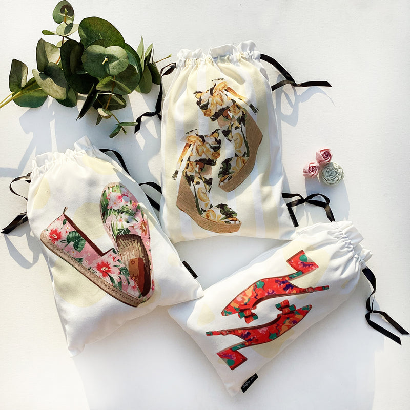 Floral Splash Womens Shoe Bags