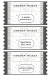 Lucky Scratch Ticket Personalised: Set of 6