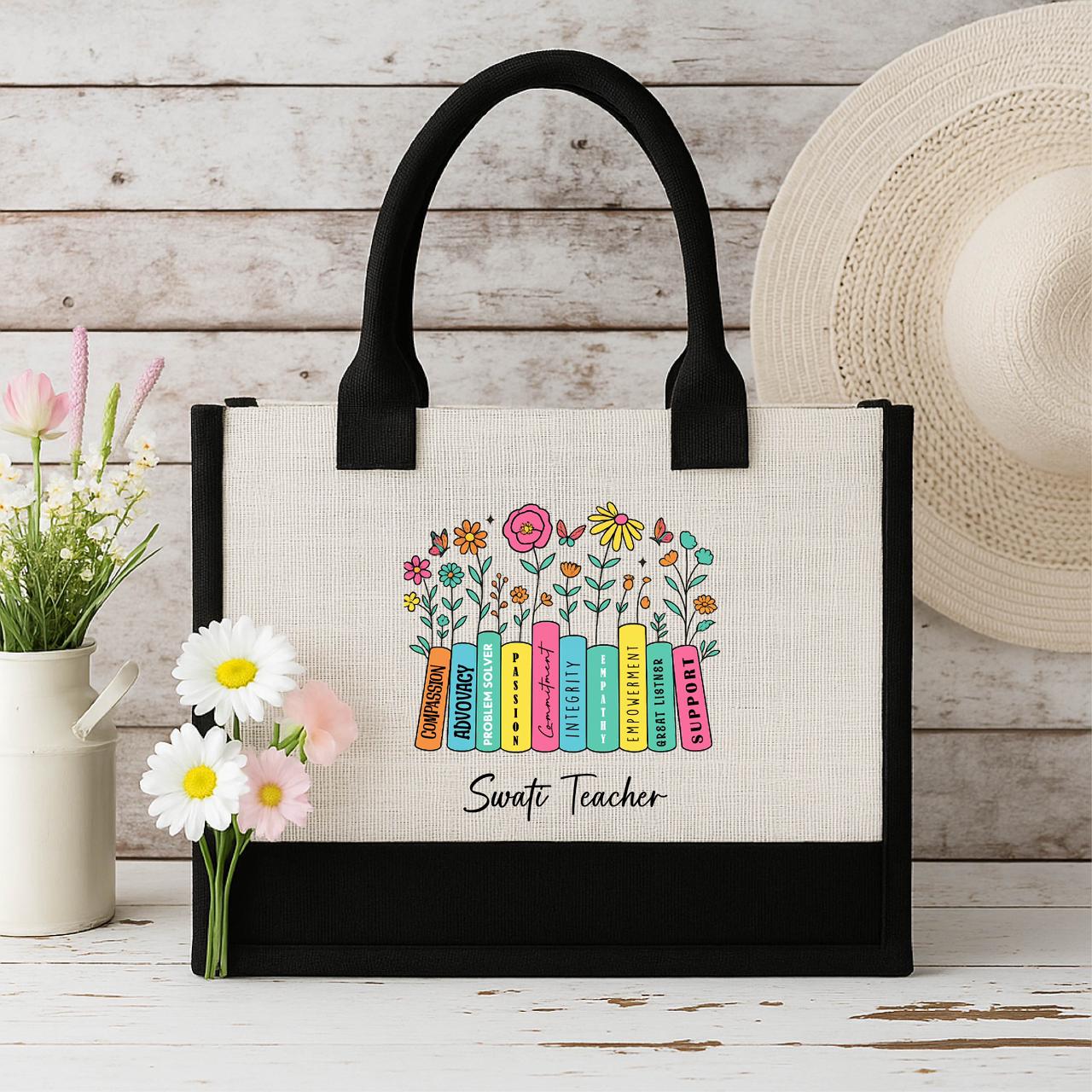 Personalized eco-friendly jute bag