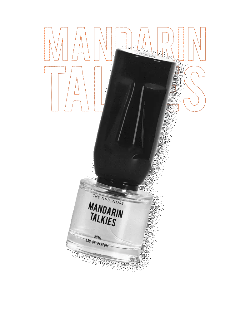 Mandarin Talkies Eau De Parfum with refreshing mandarin, jasmine, and white musk notes by The Style Salad.