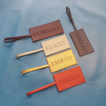 Vegan Leather Name Tags Set of 10