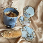 Brown Agate Hexagon Coaster
