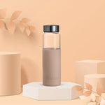 Personalised Marshmallow Glass Bottle with Silicon Sleeve