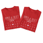 Personalised Anniversary Calendar Couples T-shirt