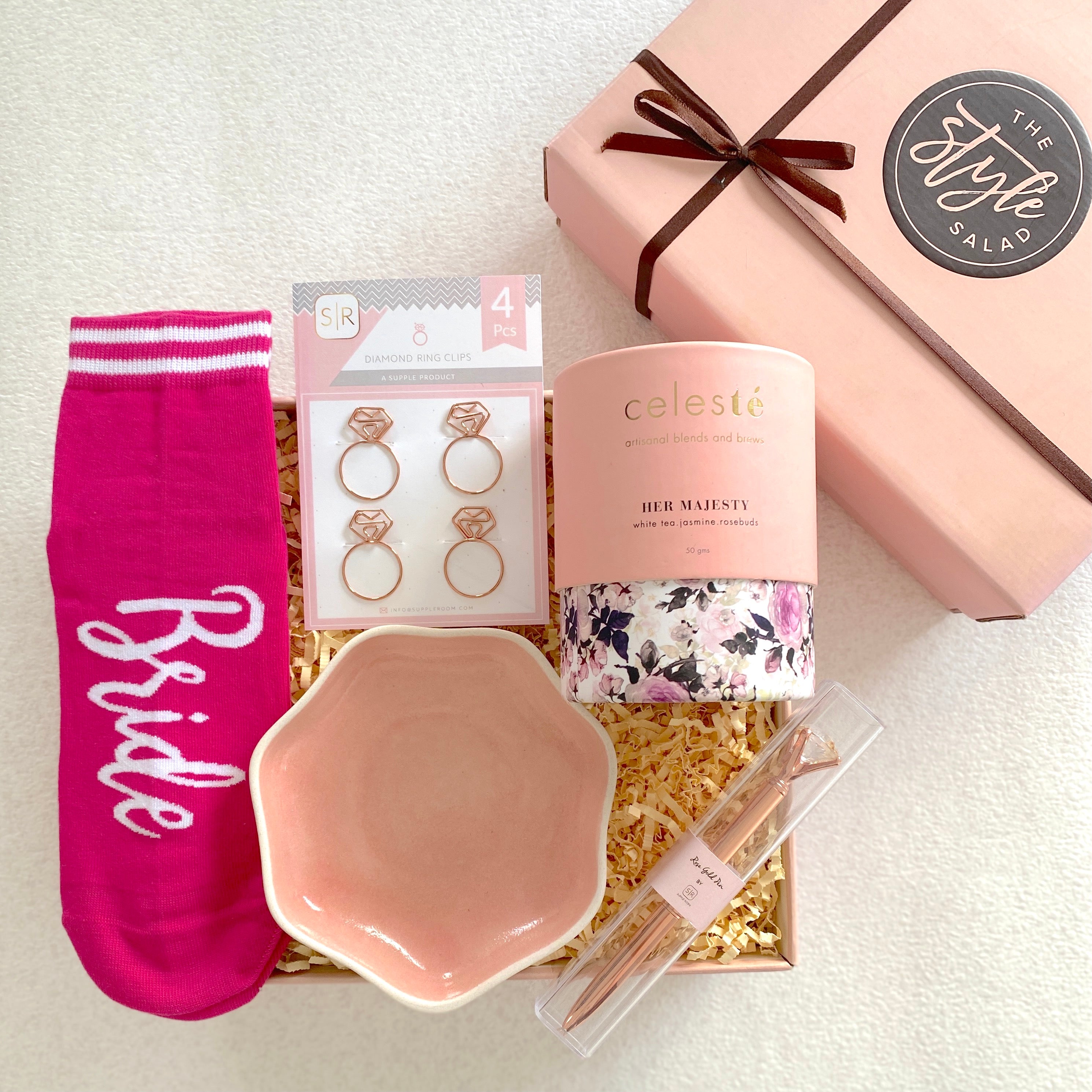 BLUSHING BRIDE Gift Box Bride Hamper Gift Box For Bride The Style Salad