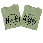 Hubby Wifey Couples T-shirt