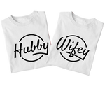 Hubby Wifey Couples T-shirt