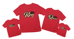 King Queen Prince Princess Family T-shirt
