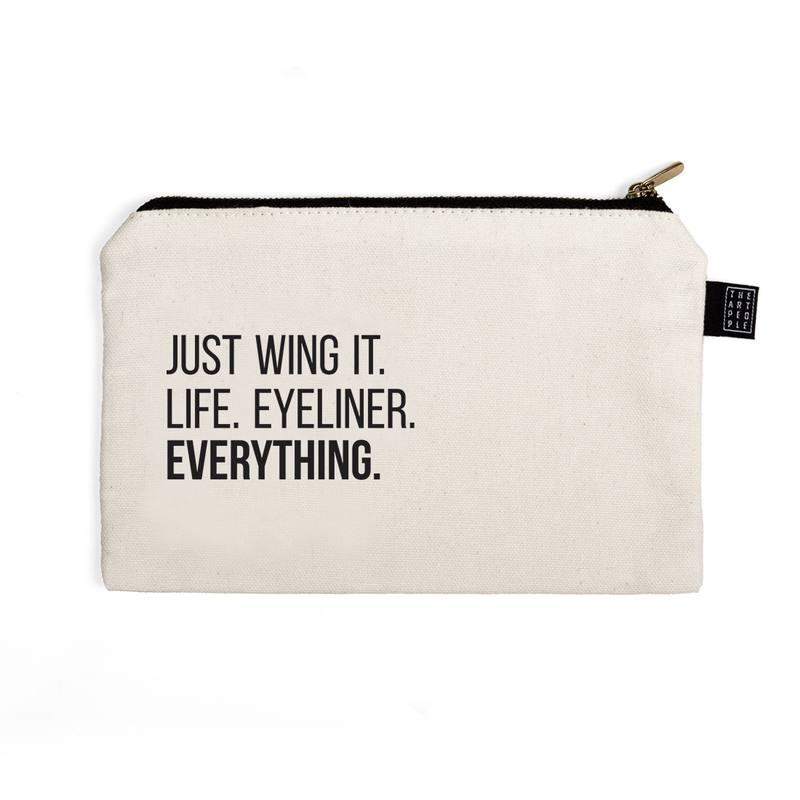 Just Wing it Canvas Pouch