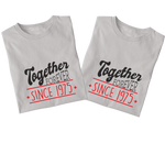 Together Forever Couples T-shirt: Personalised