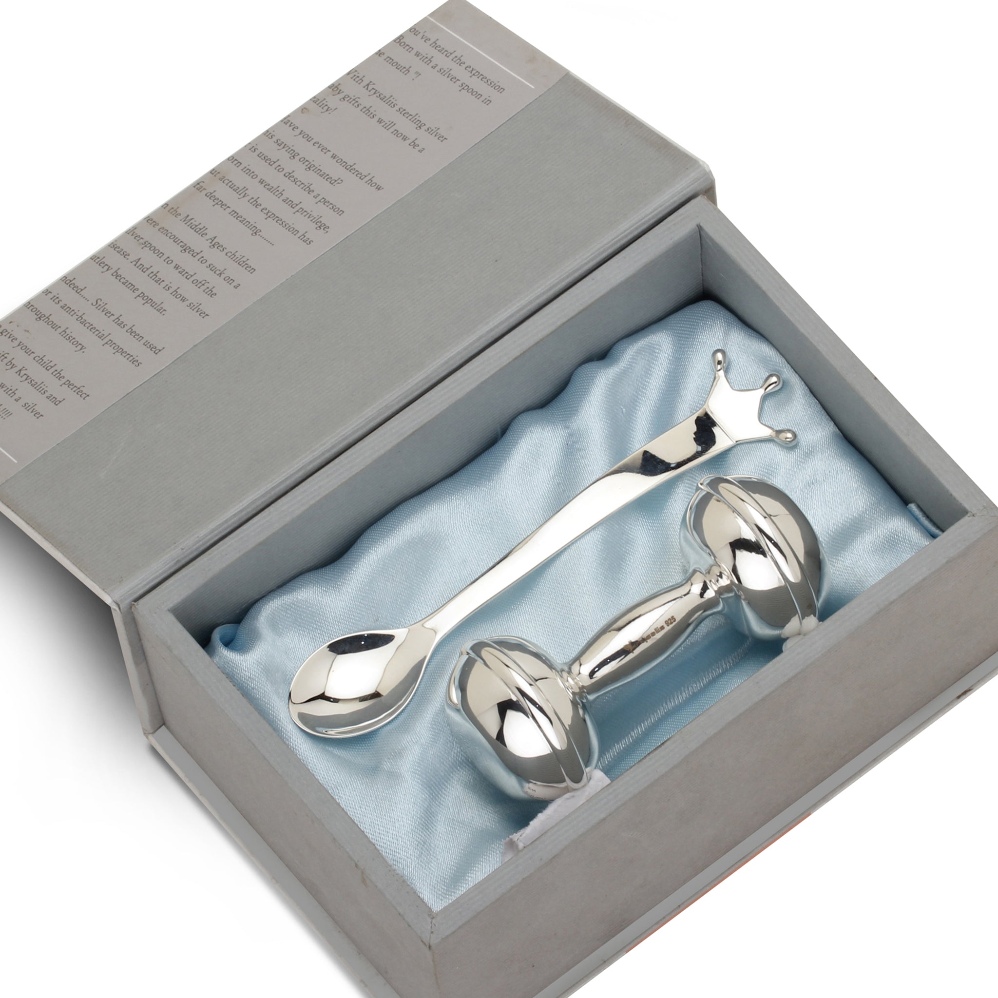 Sterling Silver Rattle & Feeding Spoon - The Style Salad