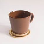 Basik Tea Cups with Brass Lids
