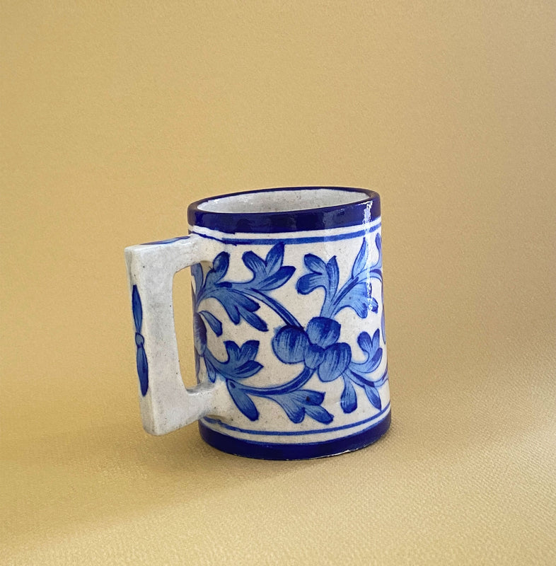Blue Pottery Mug