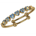 Baby Bangle Heart Bracelet Personalised