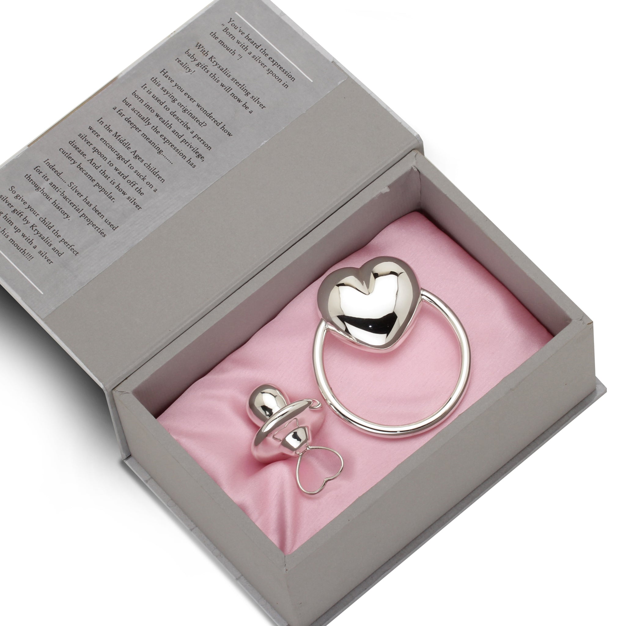 Sterling Silver Rattle & Pacifier - The Style Salad