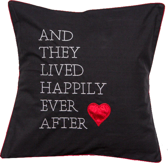 Lived Happily Cushion Cover