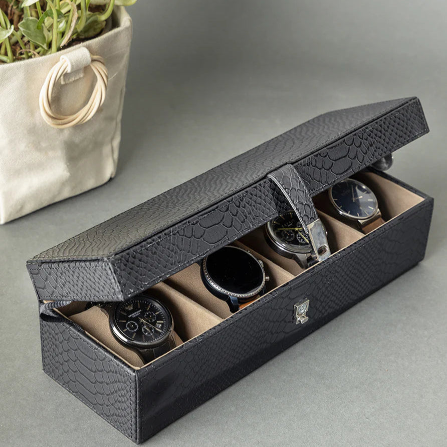 Watch Case for Four - Faux Leather