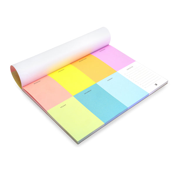 Colour Block Weekly Desk Pad