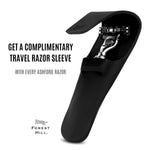 Ashford Fusion5 Shaving Razor with Sleeve | Premium Men’s Razor with Wooden-Finish Handle