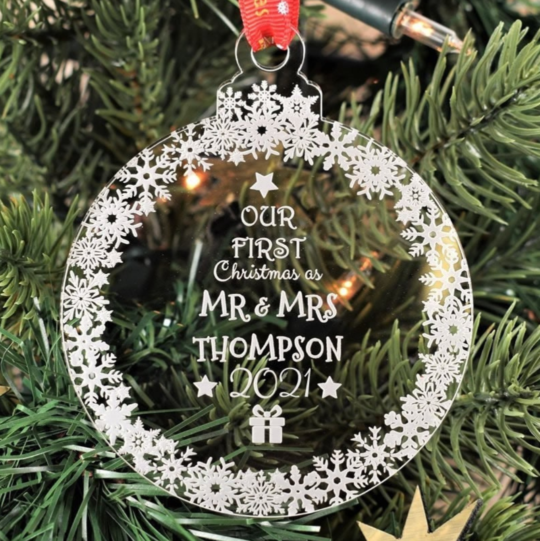 First Christmas Ornament Personalised