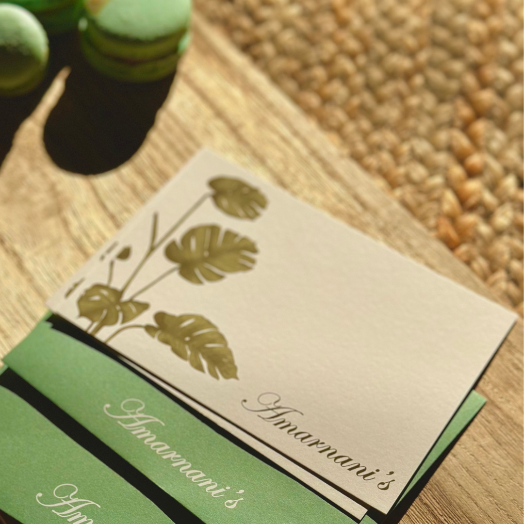 Flora & Fauna Personalized Notecards - Set of 9