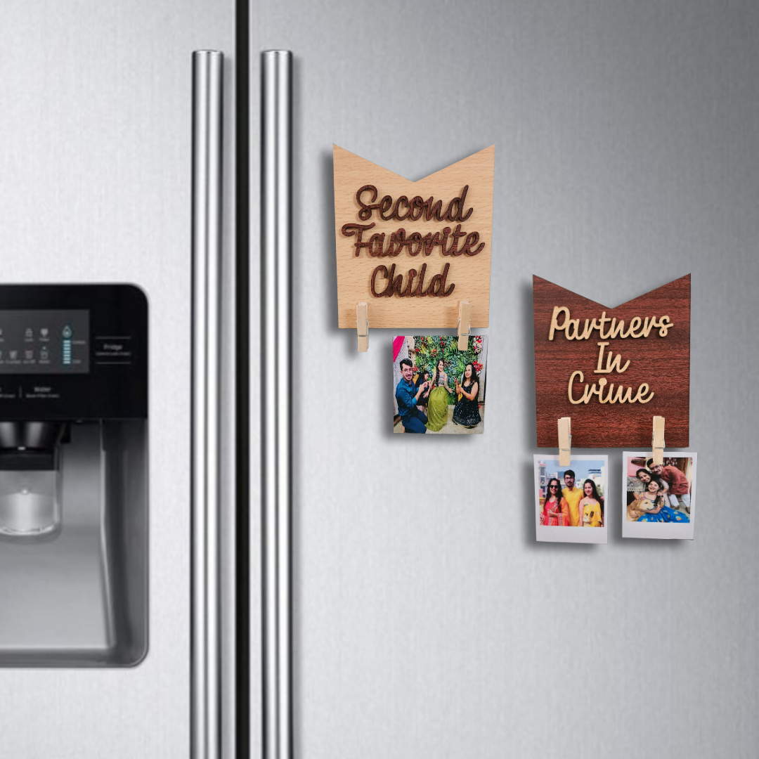 Photo Fridge Magnet: Partners In Crime & Second Favourite