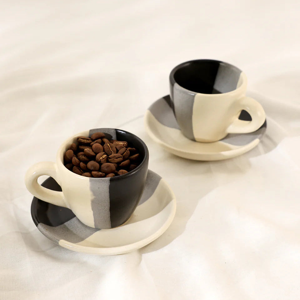 Yin Yang Espresso Cup & Saucer Set