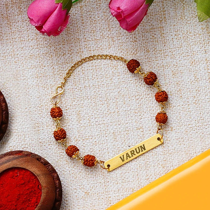 Rudraksha Bracelet Rakhi Online