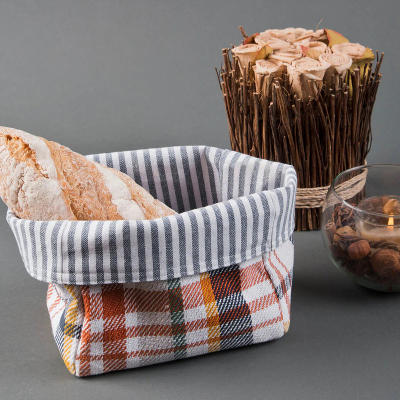 Navy Nouveau Bread Basket