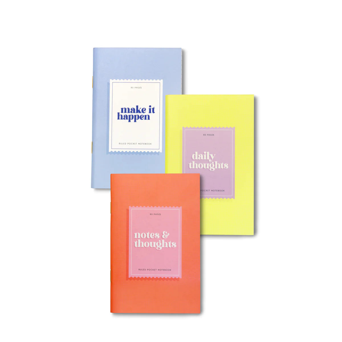 Cotton Candy Pocket Notebook Set of 3