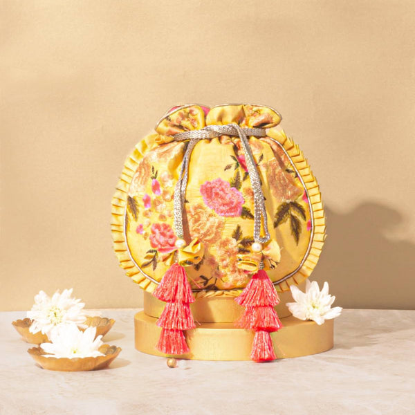 Yellow Potli Bags Online